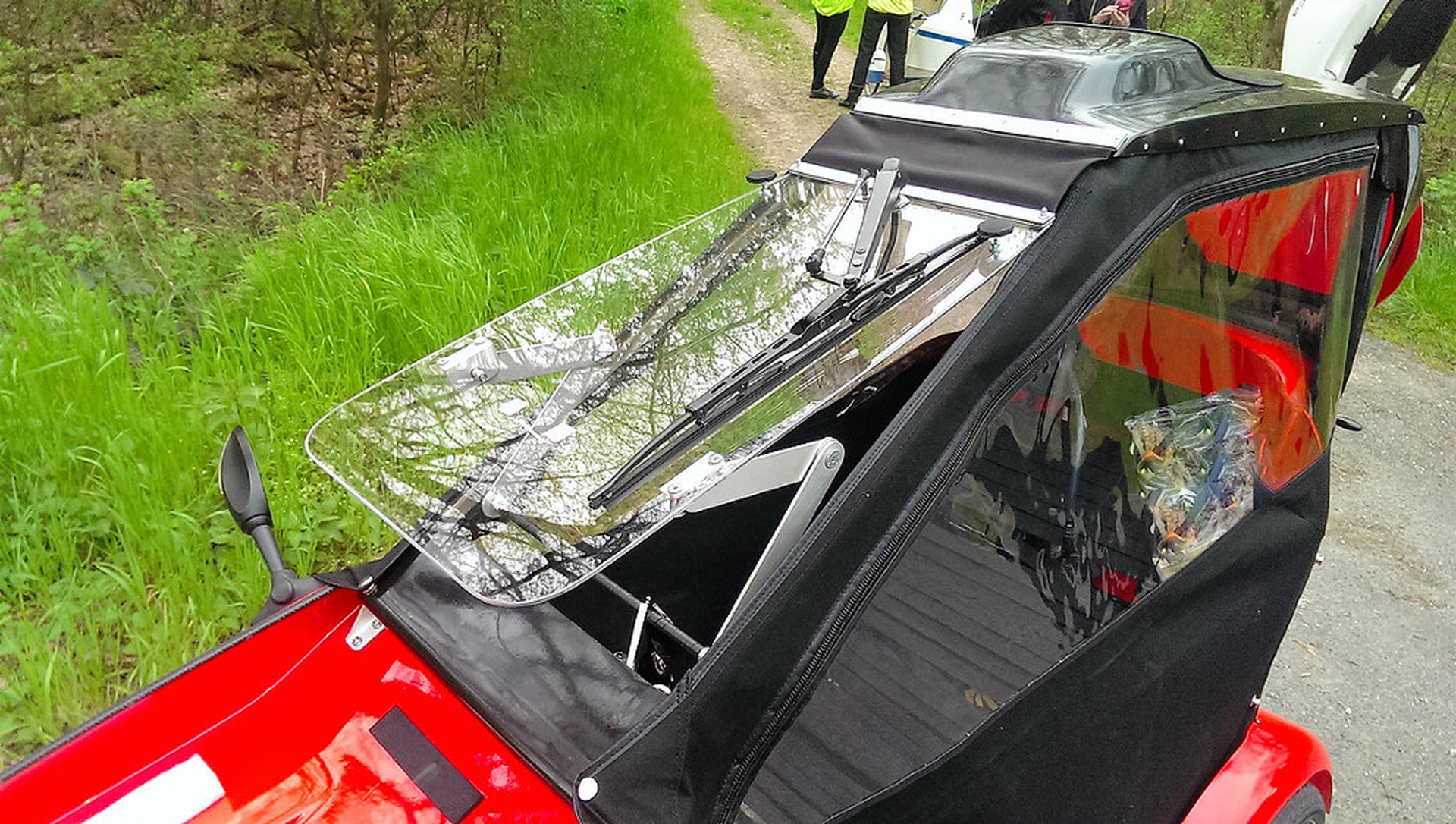 Cabriovelo, il tergicristallo