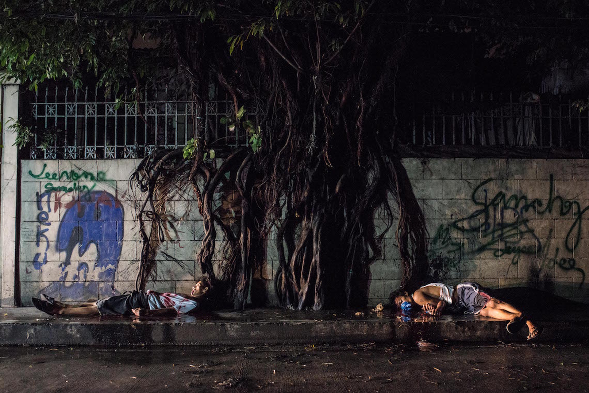 Two alleged drug suspects lie dead