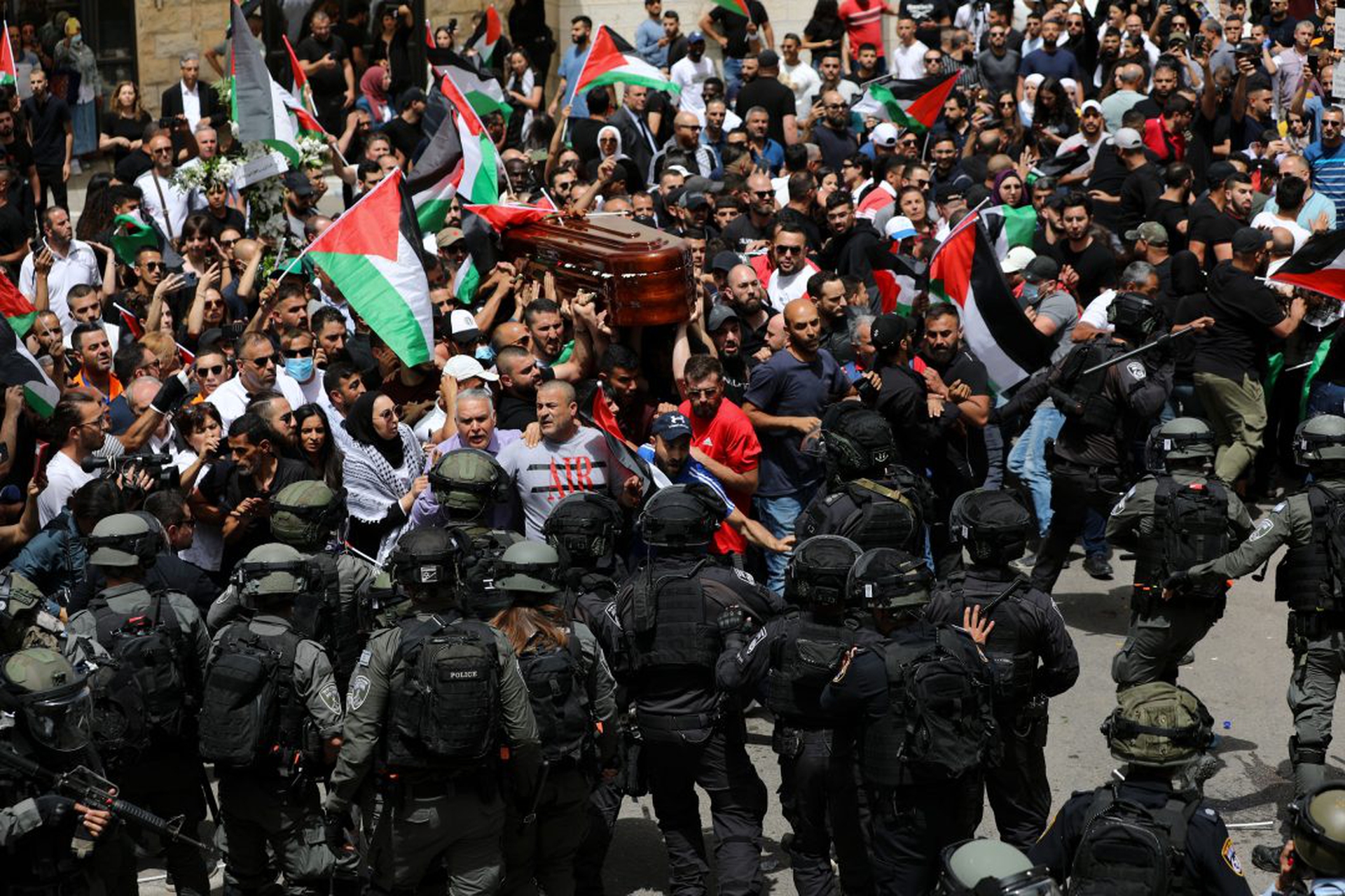 Abu Akleh's funeral procession in East Jerusalemâââââââ