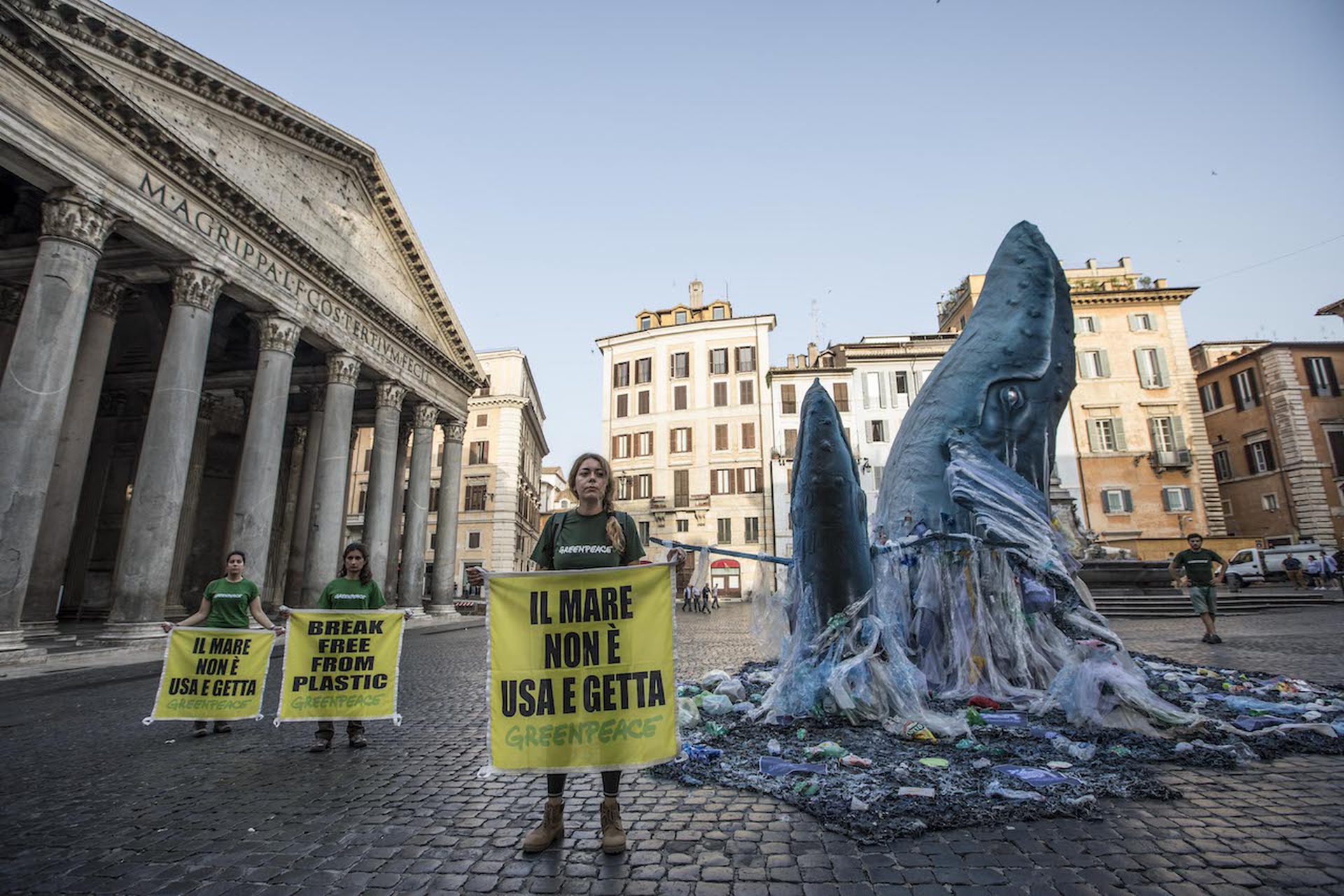 Protesta Greenpeace plastica
