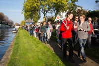People marched from the Netherlands to Paris to protect the environment