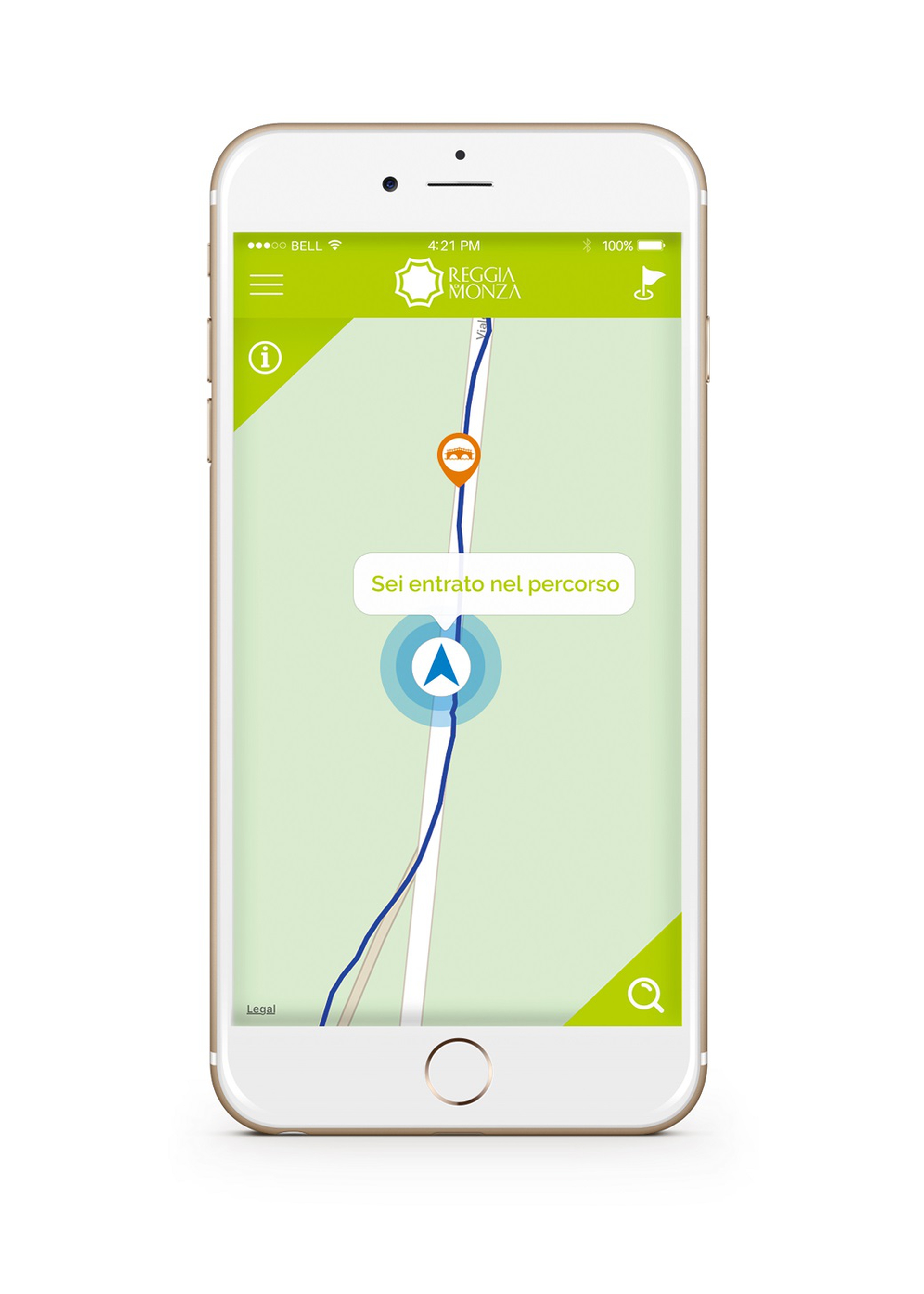 Percorso interattivo app Reggia di Monza