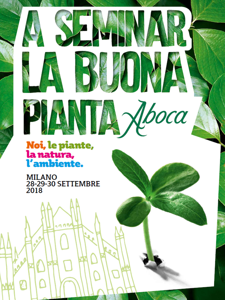 La locandina dell'edizione 2018 del festival "A seminar la buona pianta".
