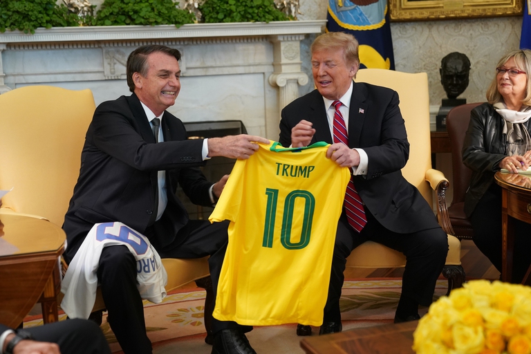 Il presidente brasiliano Jair Bolsonaro incontra Donald Trump alla Casa Bianca