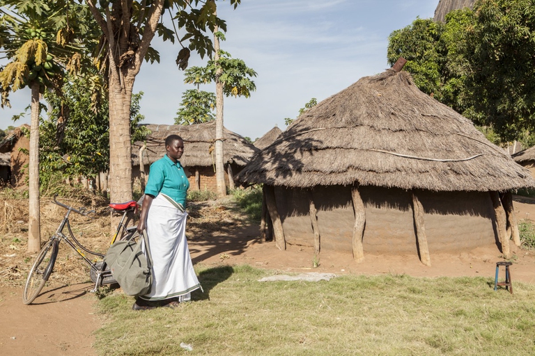 Le capanne del personale dell'opedale e della scuola di ostetricia a Kalongo