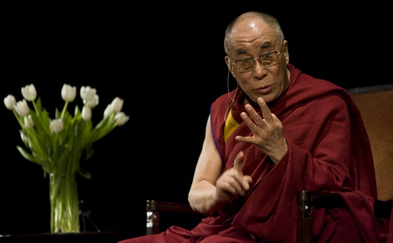 Il Dalai Lama in uno dei suoi incontri pubblici. Stephen Brashear / Getty