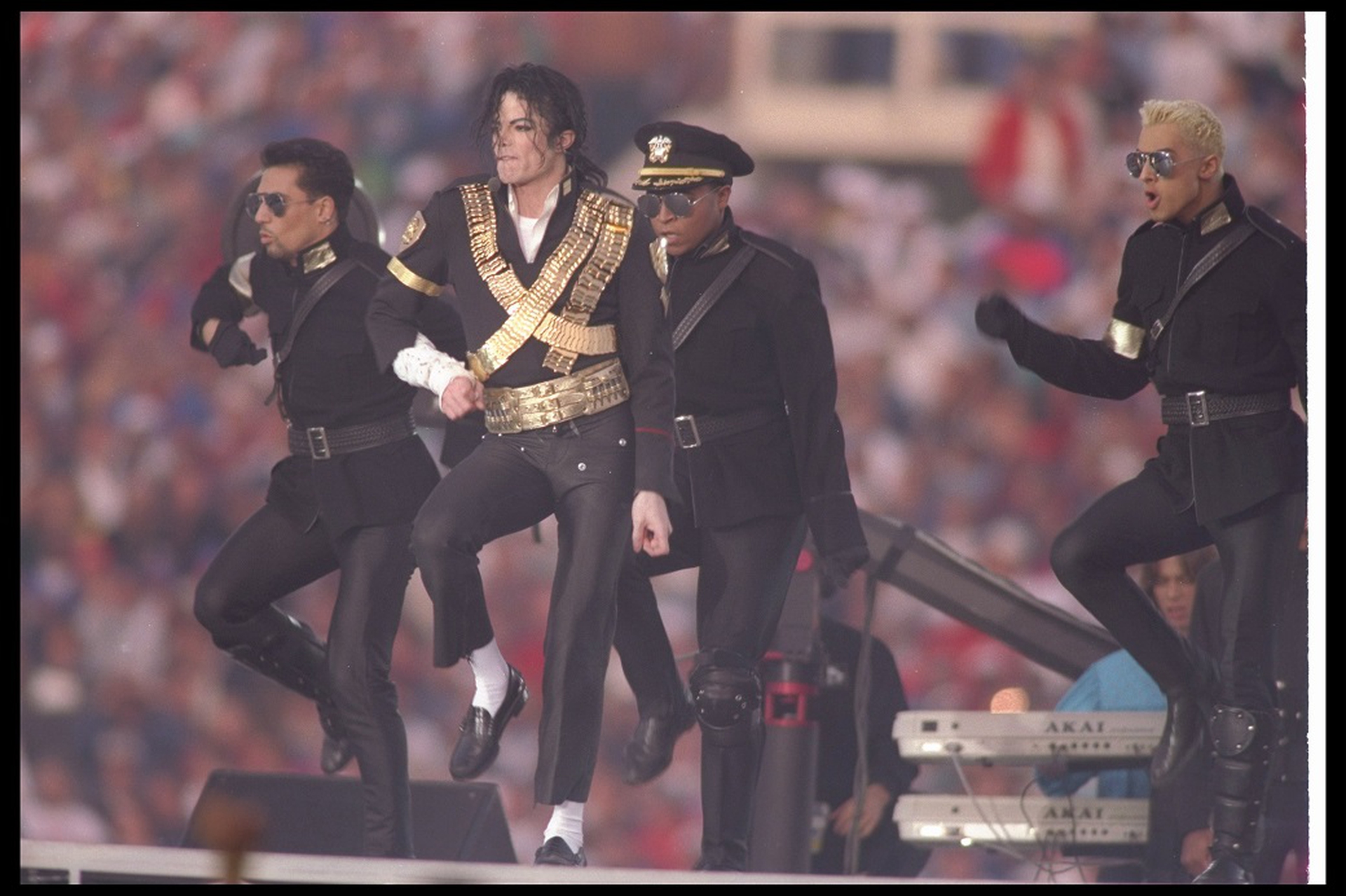 Un'esibizione di Michael Jackson durante il Super Bowl americano