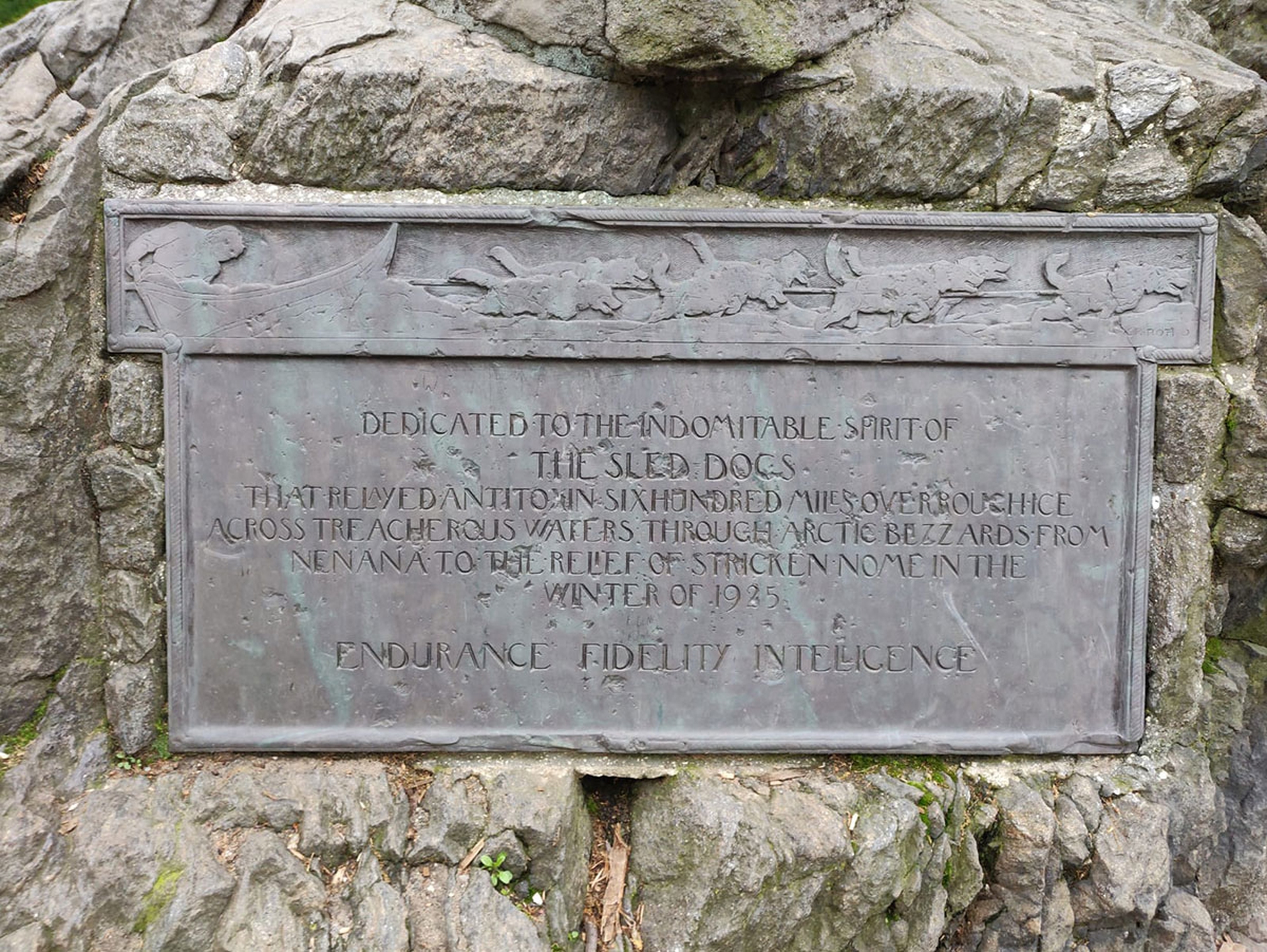 La statua di Balto a New York