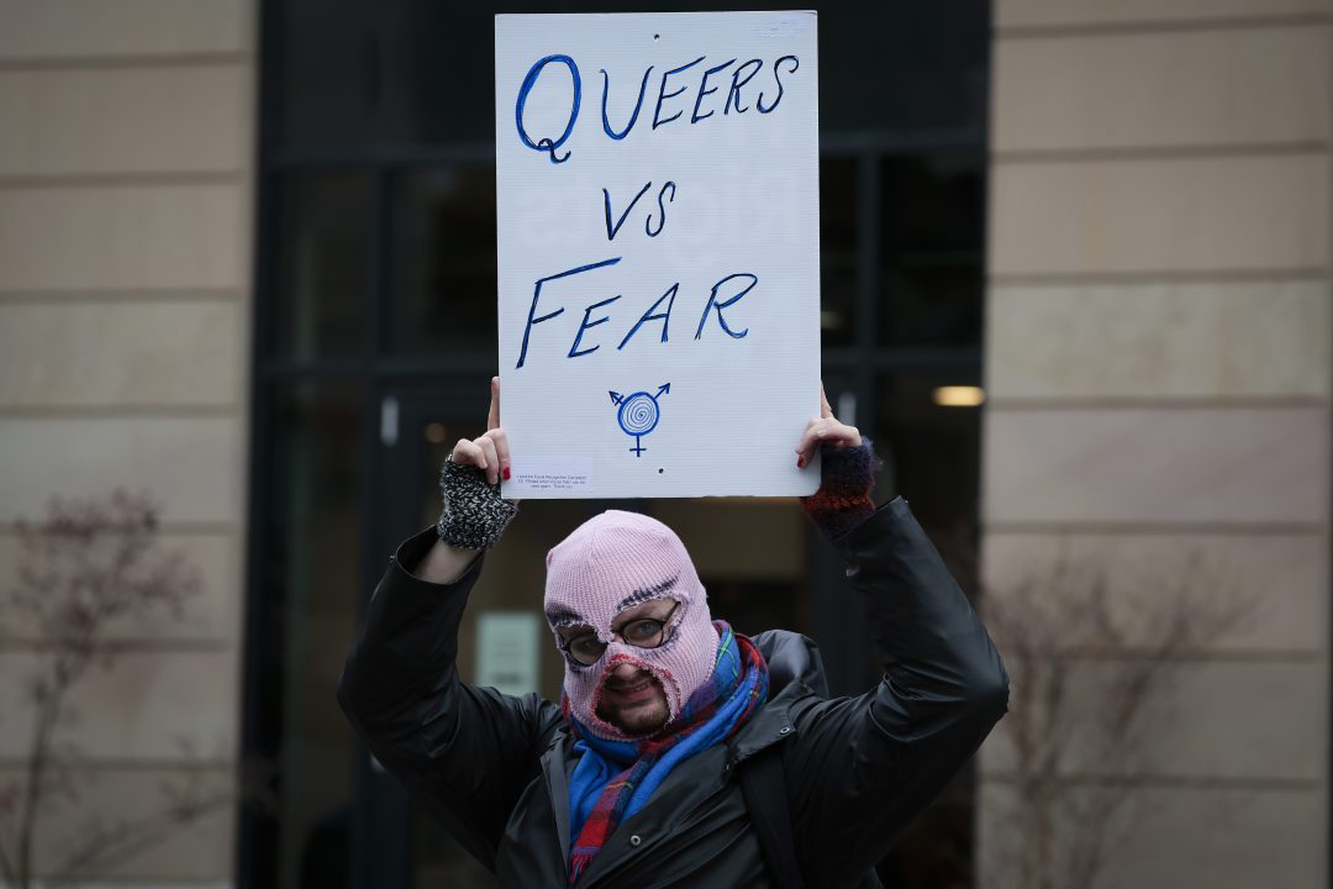 Trans Rights Protest Against UK Plan To Block Scotland's Gender Recognition Reform Bill