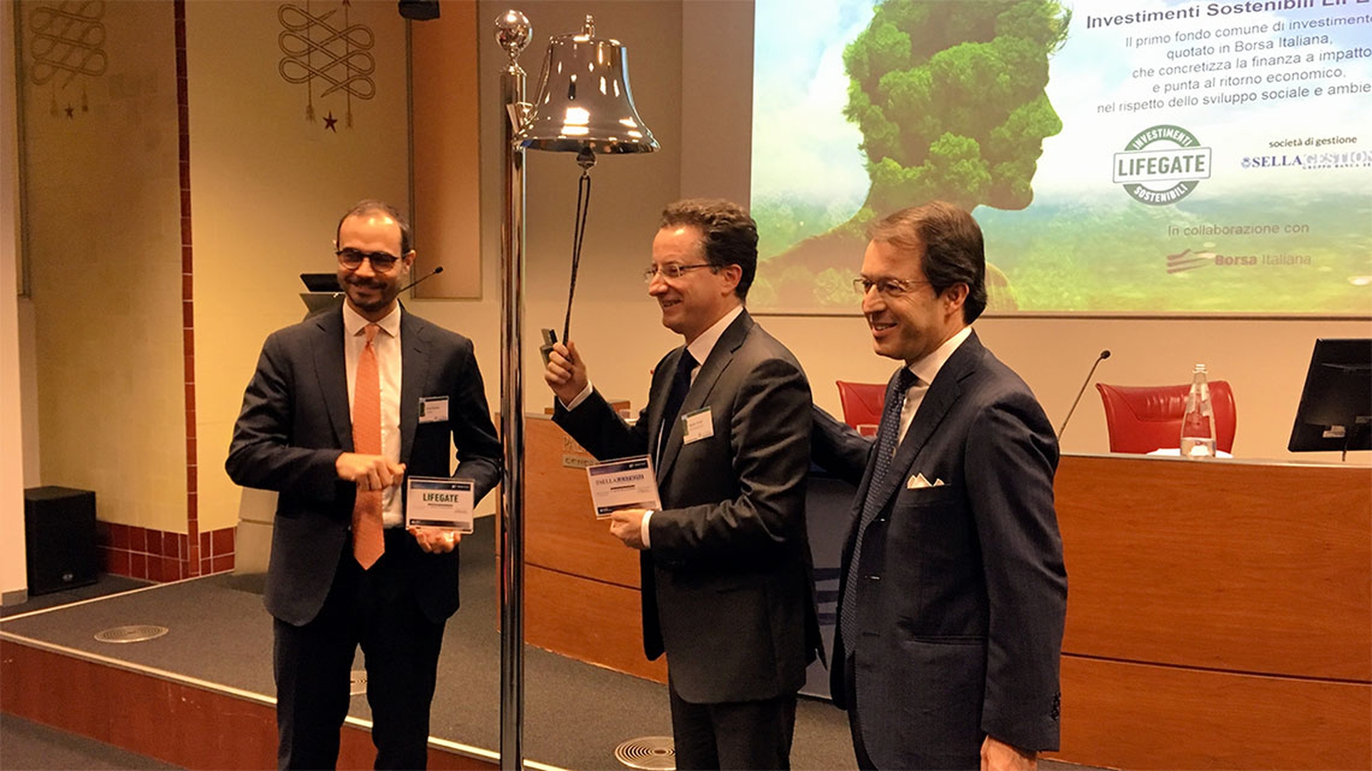Investimenti Sostenibili LIFEGATE, il giorno della presentazione alla Borsa Italiana