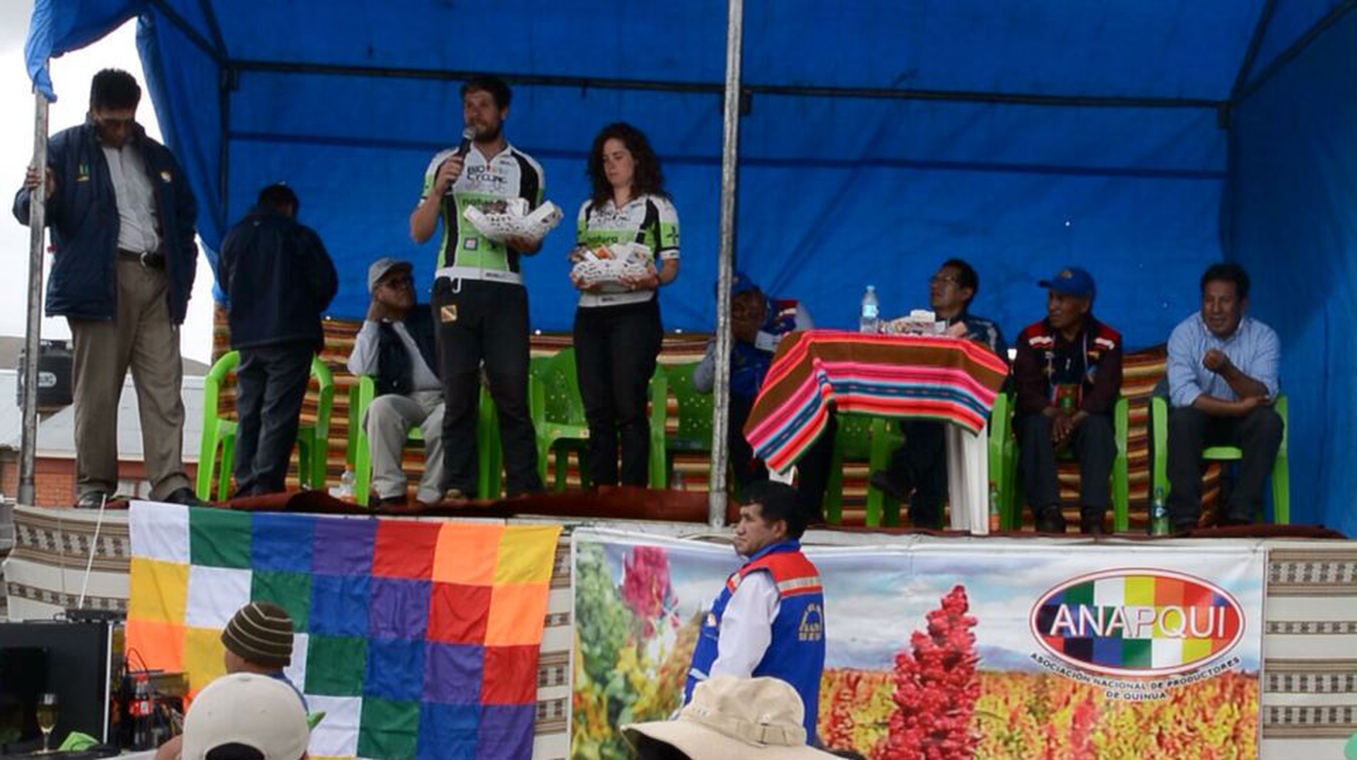 Happy Family Biocycling in Bolivia