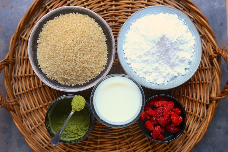 Gelo al matcha latte