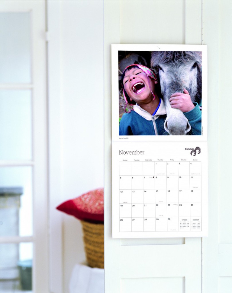 calendario survival international popoli indigeni