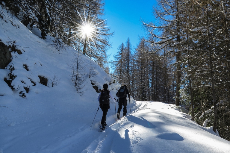 Ciaspolare in Valle d'Aosta