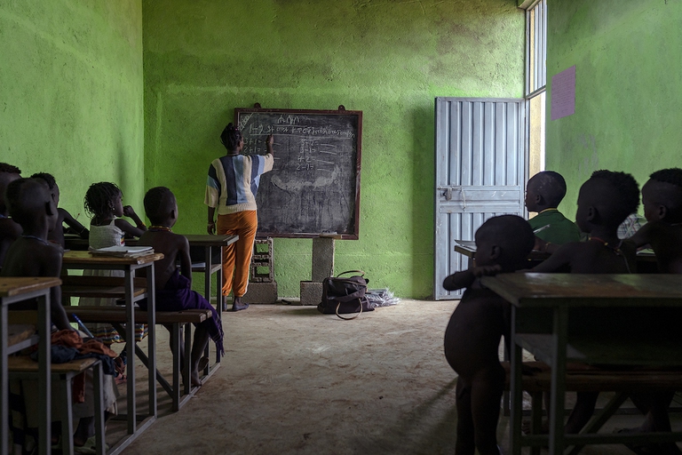 Valle dell'Omo, scuola di Labella, barjo imè, giovanni miceli, etiopia, marco cheli, reportage
