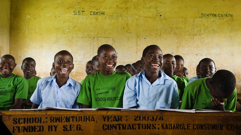 Un progetto di Project Waterfall in una scuola elementare ugandese