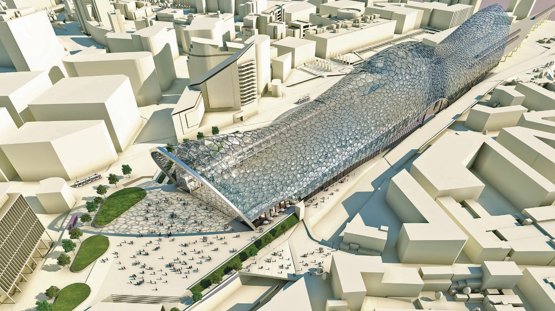 The design for one of Birmingham’s HS2 stations