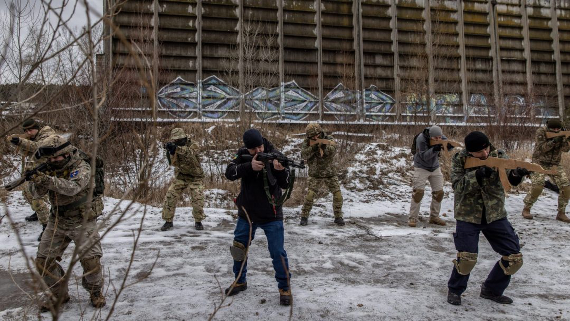 Civilians Continue Combat Training With Kyiv Territorial Defence Units
