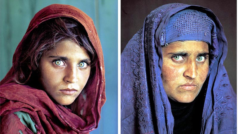 La ragazza afghana, Sharbat Gula, diciassette anni dopo lo scatto di copertina del National Geographic