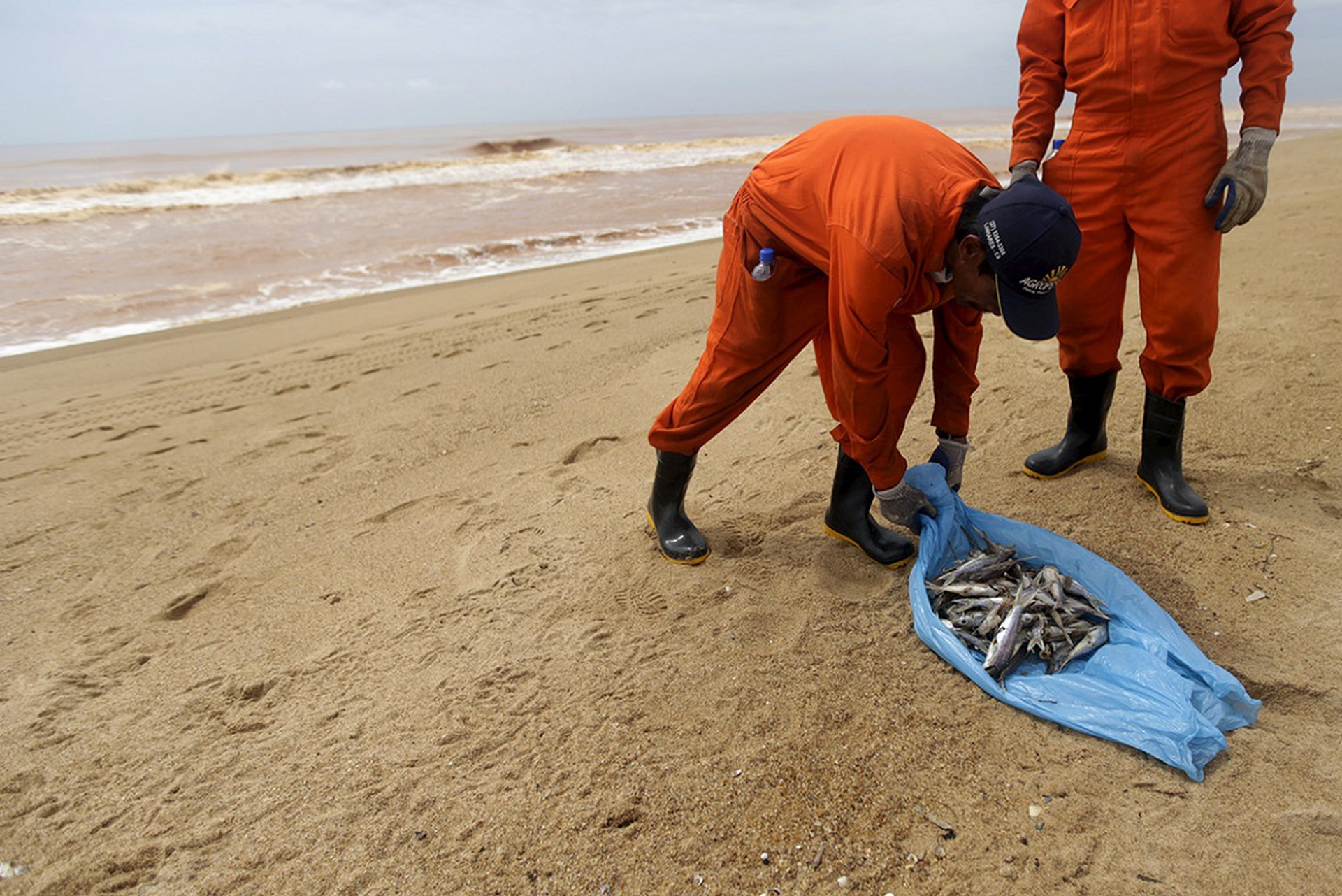 Le foto del fango tossico che dalle terre del Brasile raggiunge l’oceano