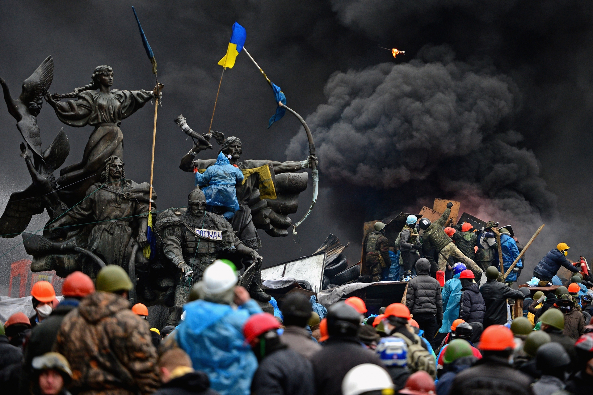 Kiev, immagini di guerra