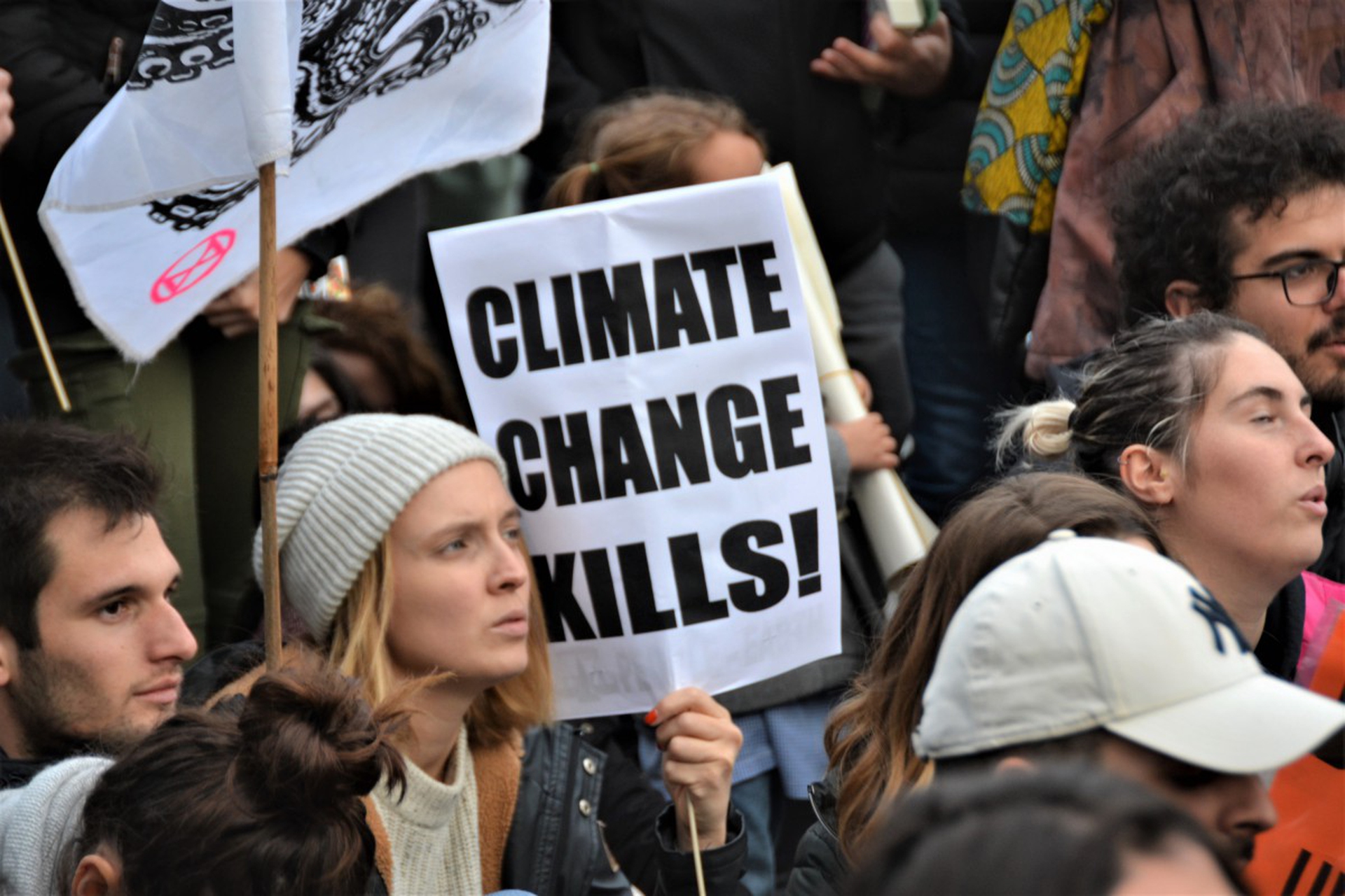 Activists protest at the COP25 in Madrid