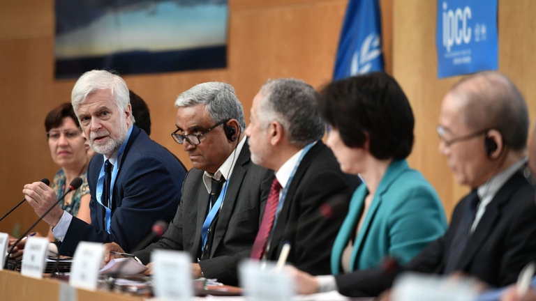 Una sessione dell'Ipcc a Ginevra, nel 2019