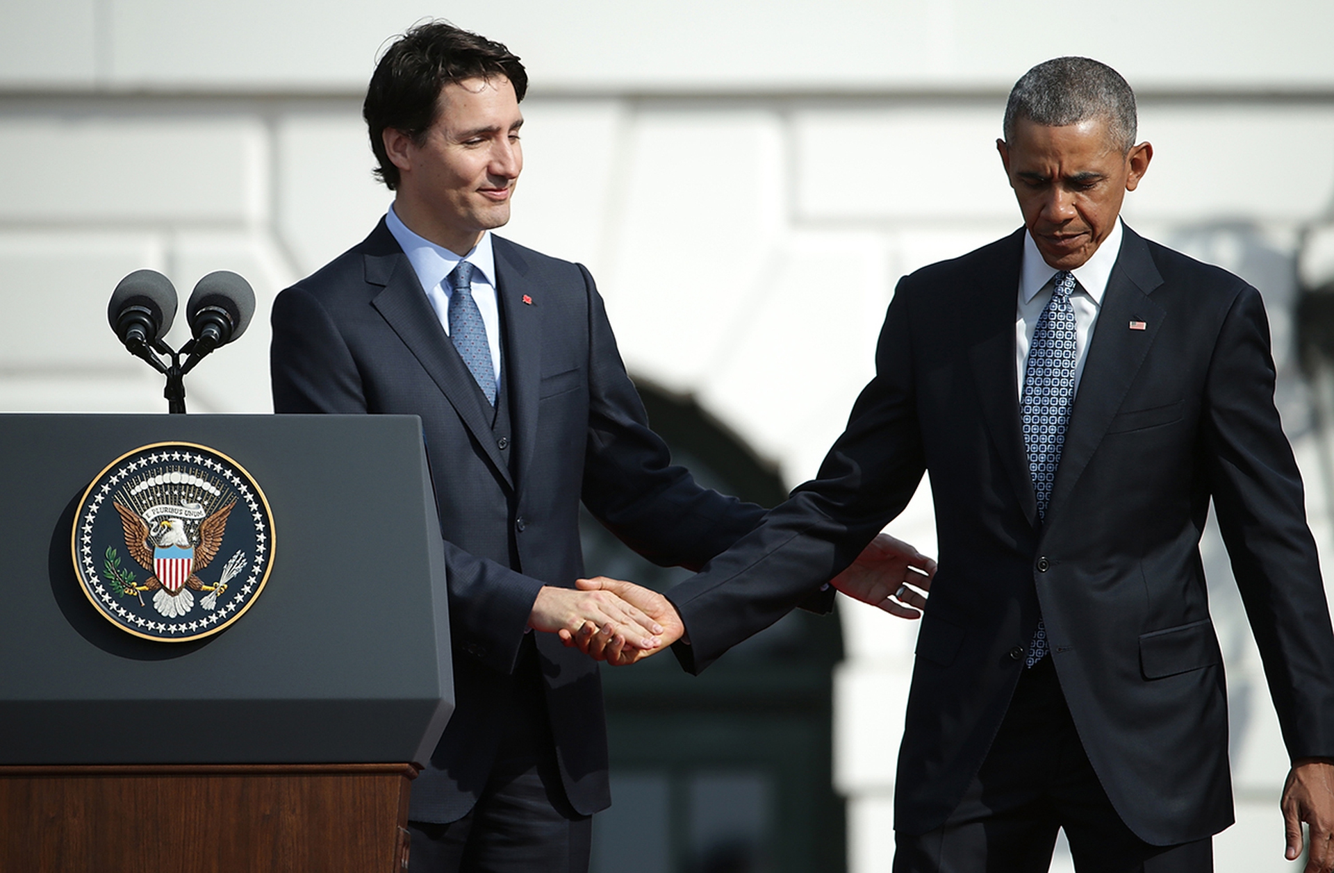 L'incontro tra Trudeau e Obama
