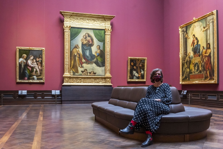 Musei riaperti dopo i lockdown a Dresden in Germania