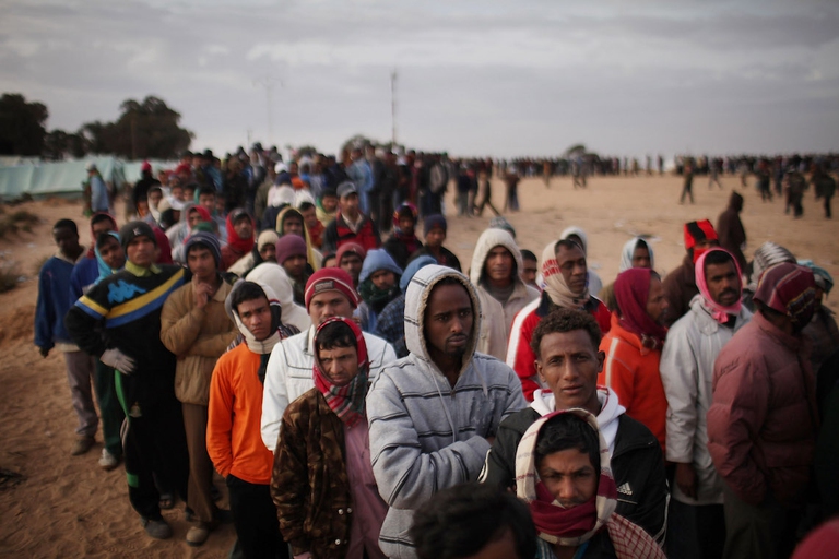 La guerra del 2011 e l'avanzata dell'Isis, più recente, hanno contribuito all'ondata di migranti in arrivo dalla Libia ©Spencer Platt/Getty Images