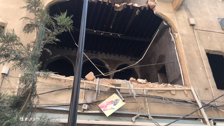 edifici distrutti a beirut