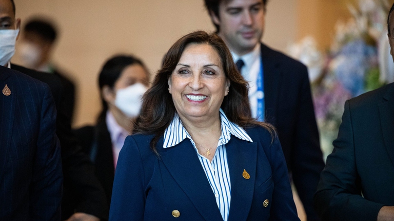 La nuova presidente del Perù, Dina Boluarte