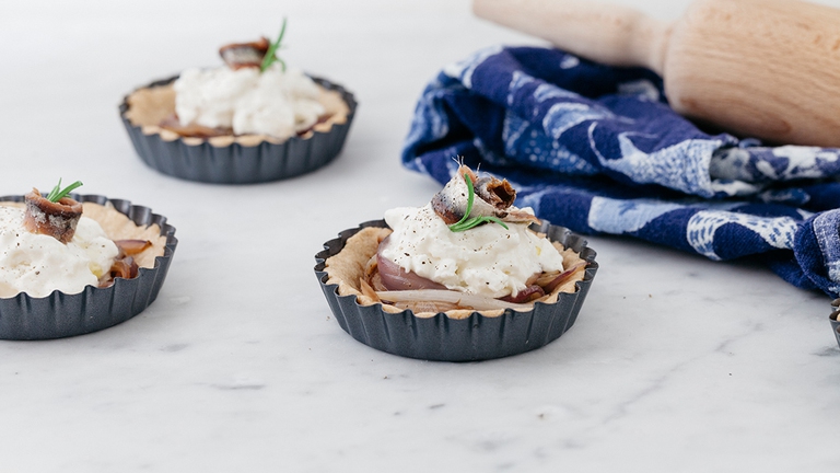 crostatine cipolle caramellate