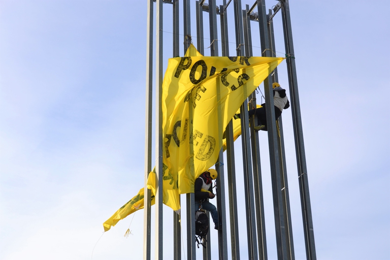 Attivisti di Greenpeace alla Cop 25