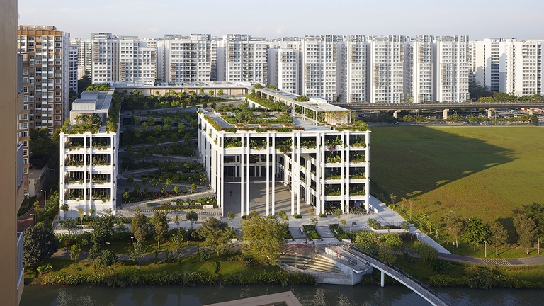 Oasis terraces_Singapore_architettura green_Serie Architects