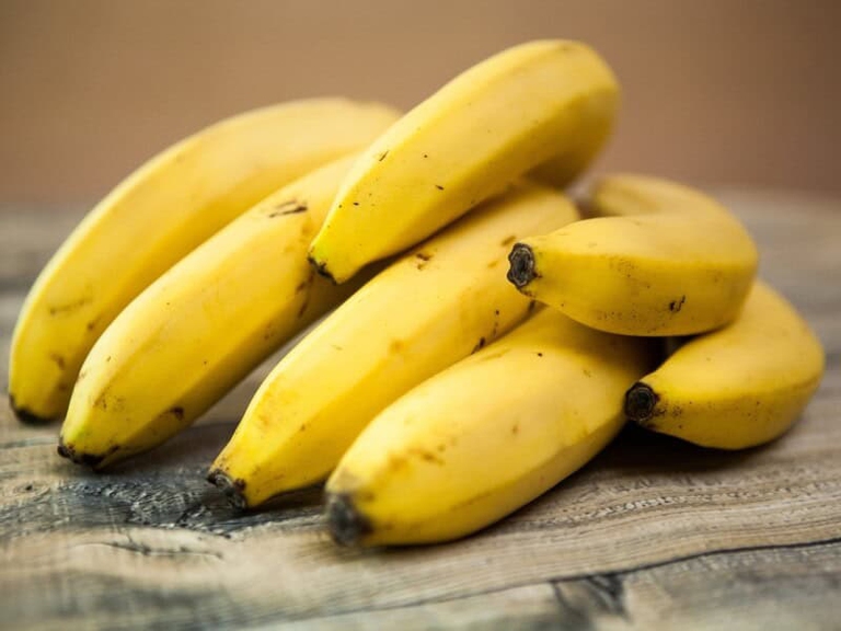 Le banane, celebri per il contenuto di potassio