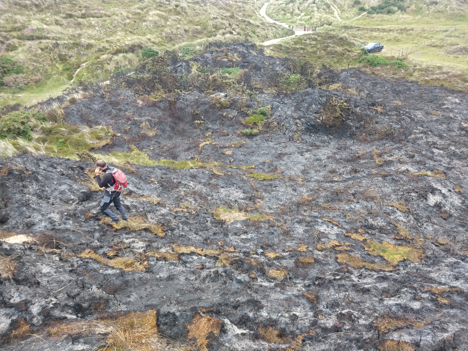 Small fire at Murlough