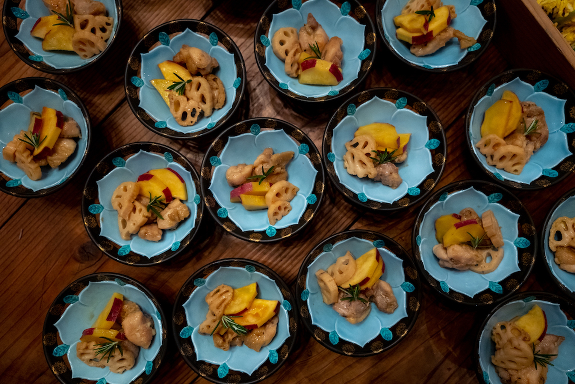 Piatti preparati da Sakura Mori con i prodotti locali di Kagawa