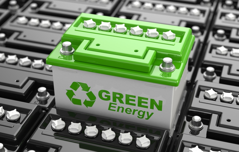 energia pulita da una batteria di un'auto