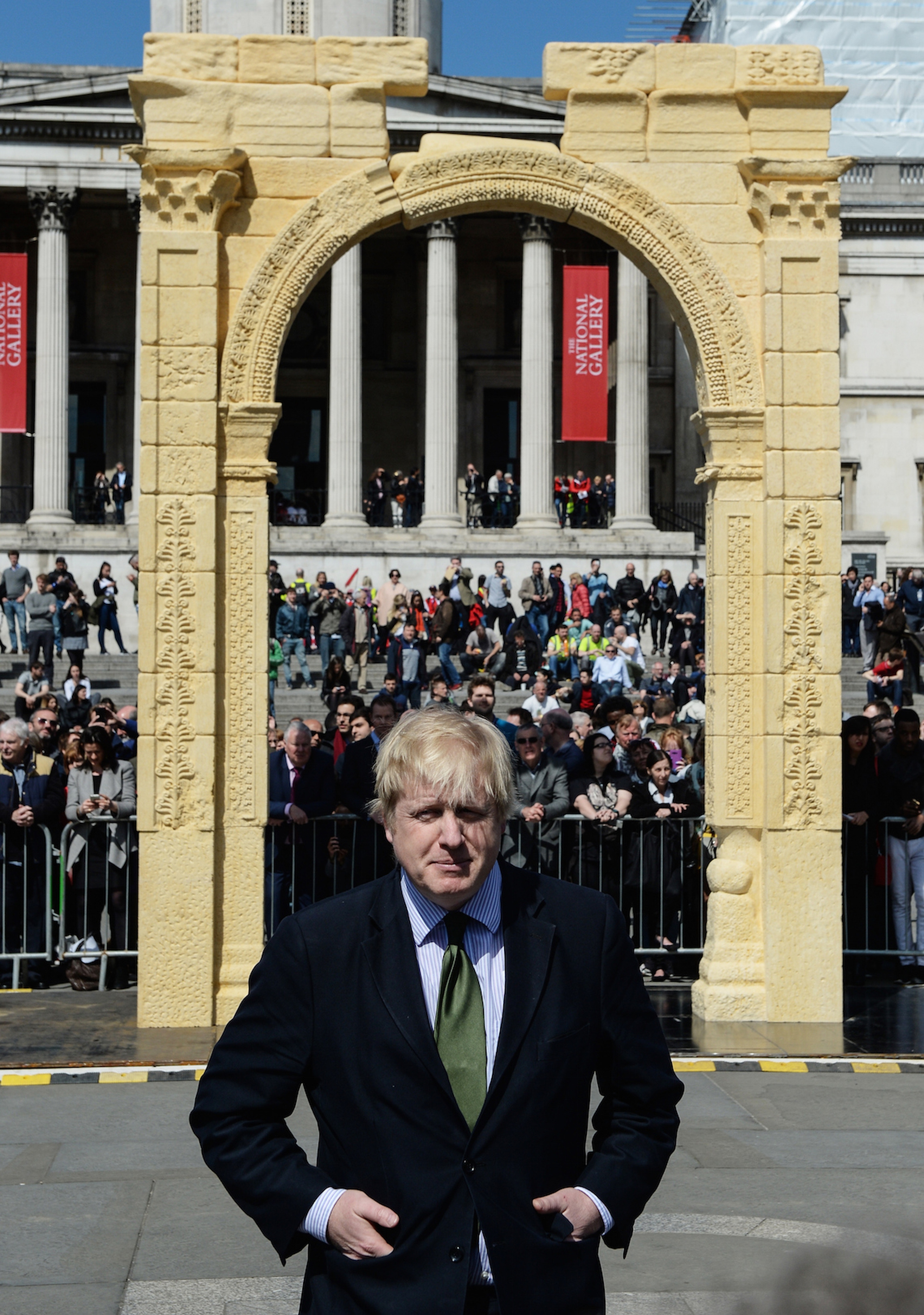 L'arco di Palmira ricostruito a Trafalgar Square