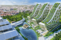 Vincent Callebaut, un’ex area industriale di Bruxelles si trasforma in un’avanguardia sostenibile