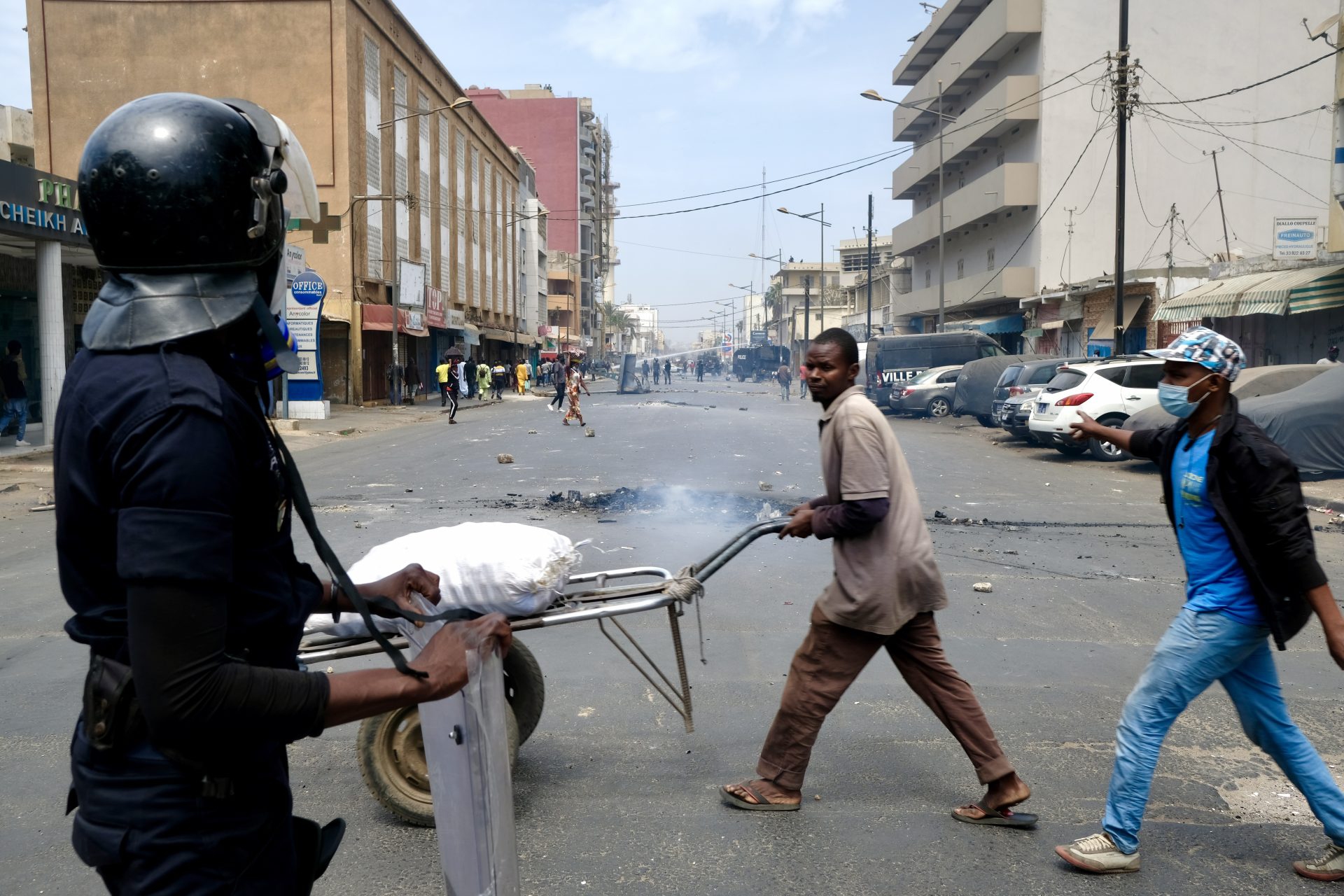 Le proteste a Dakar, in Senegal