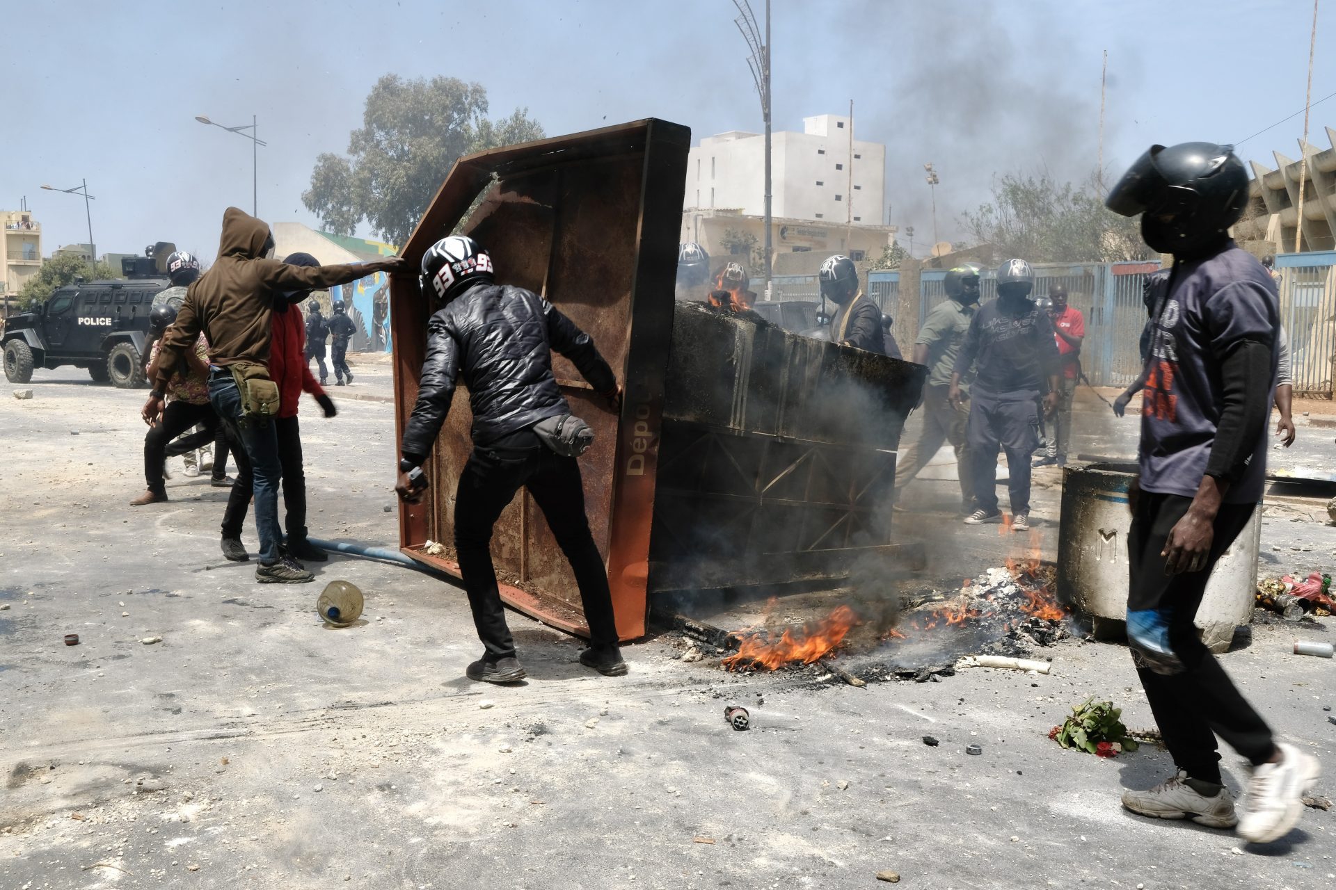 Le proteste a Dakar, in Senegal