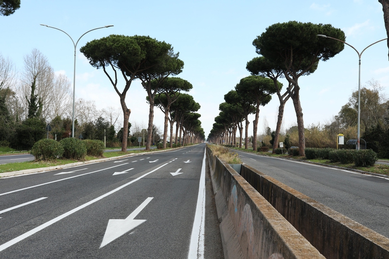 Roma, strada vuota durante il lockdown