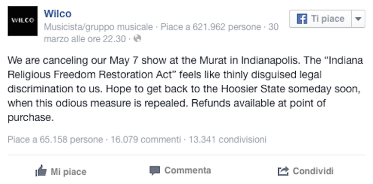 Wilco Facebook