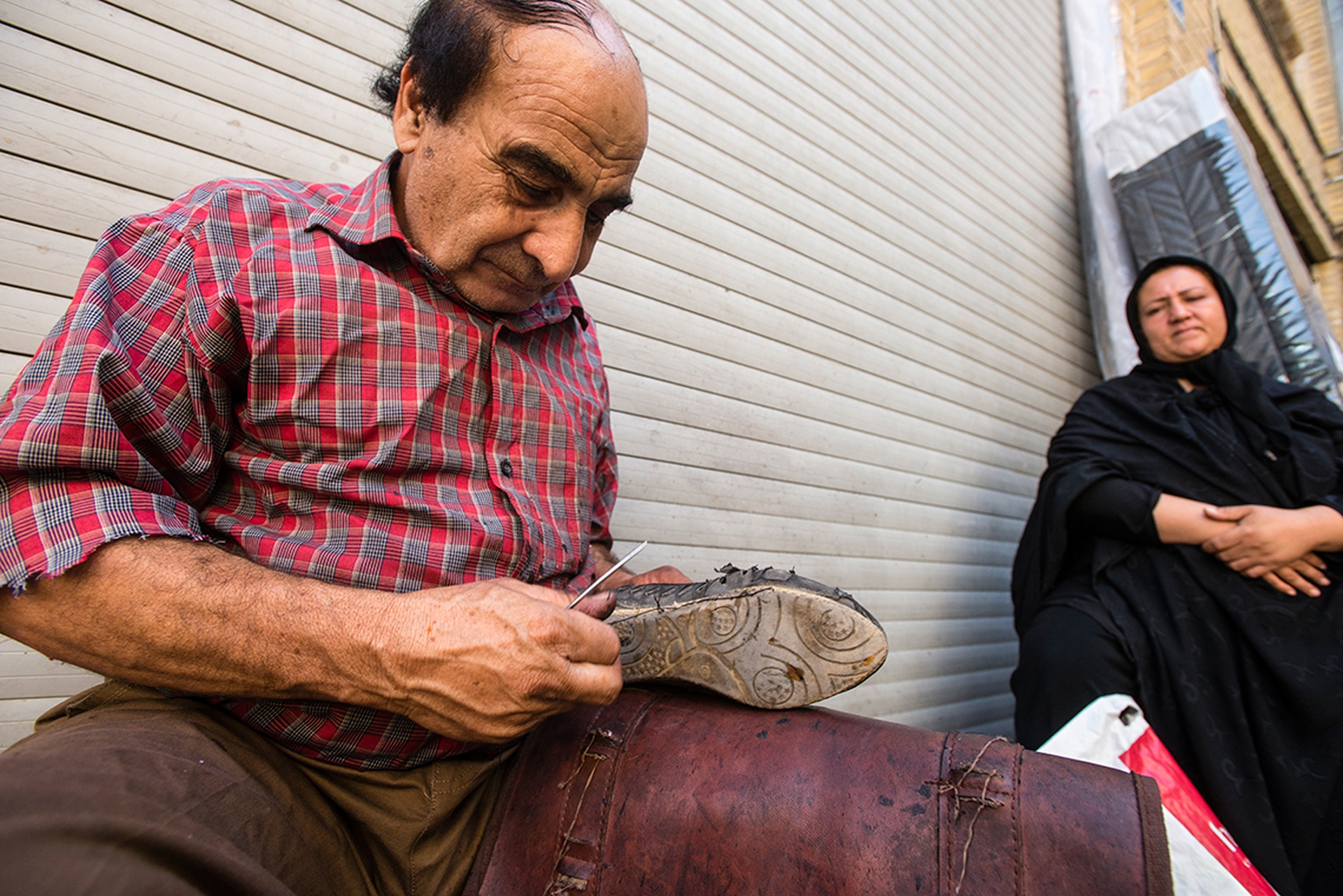 Shoe maker in Tehran