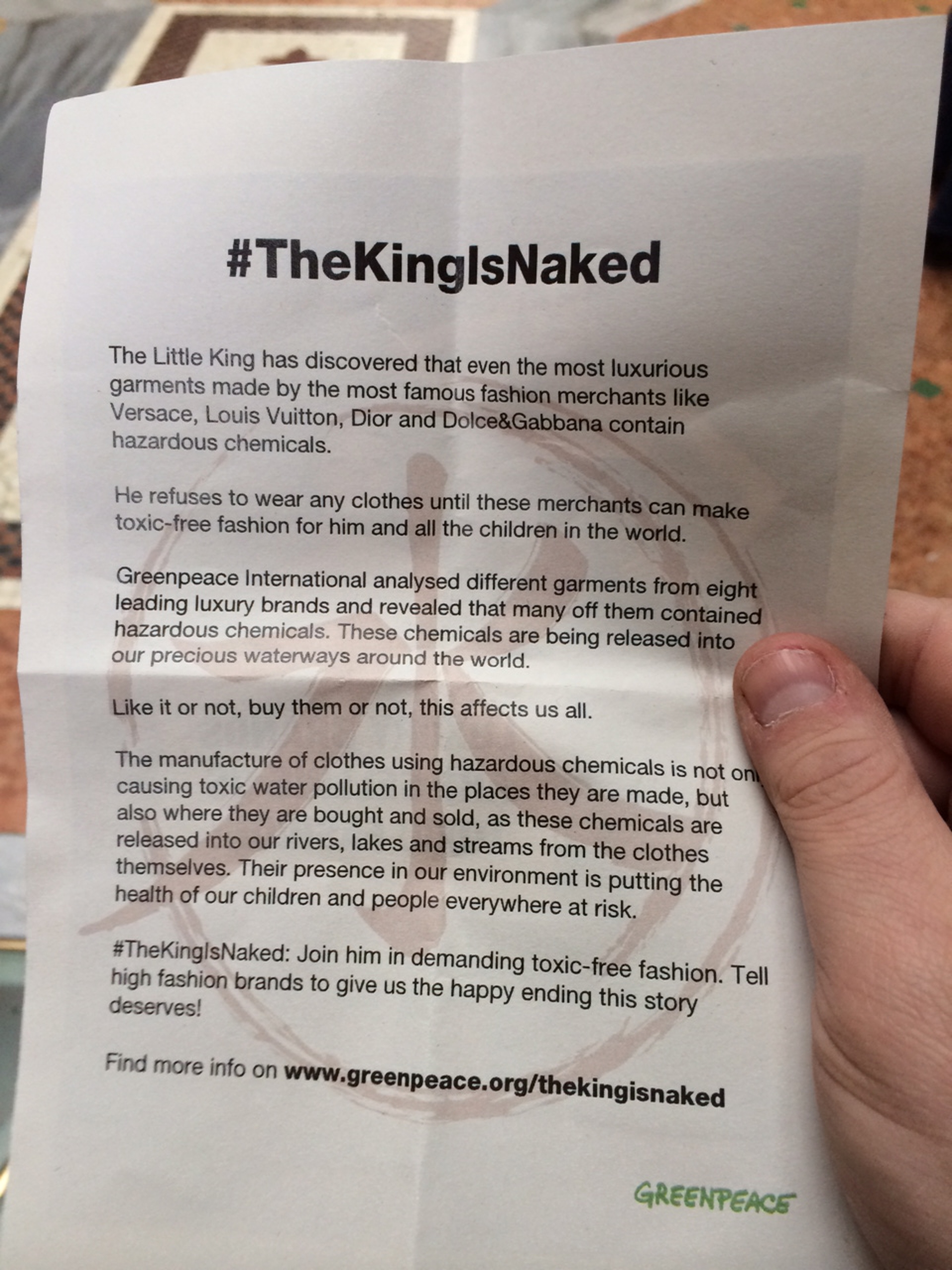 Greenpeace alla Social Media Week per presentare #TheKingIsNaked