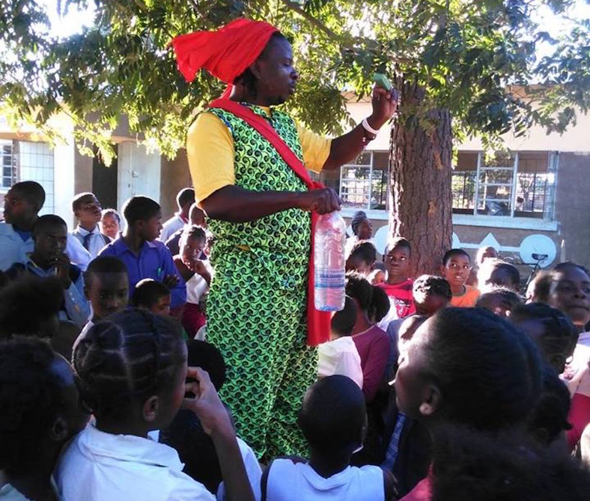 The Barefeet Theatre troupe in Lusaka, Zambia