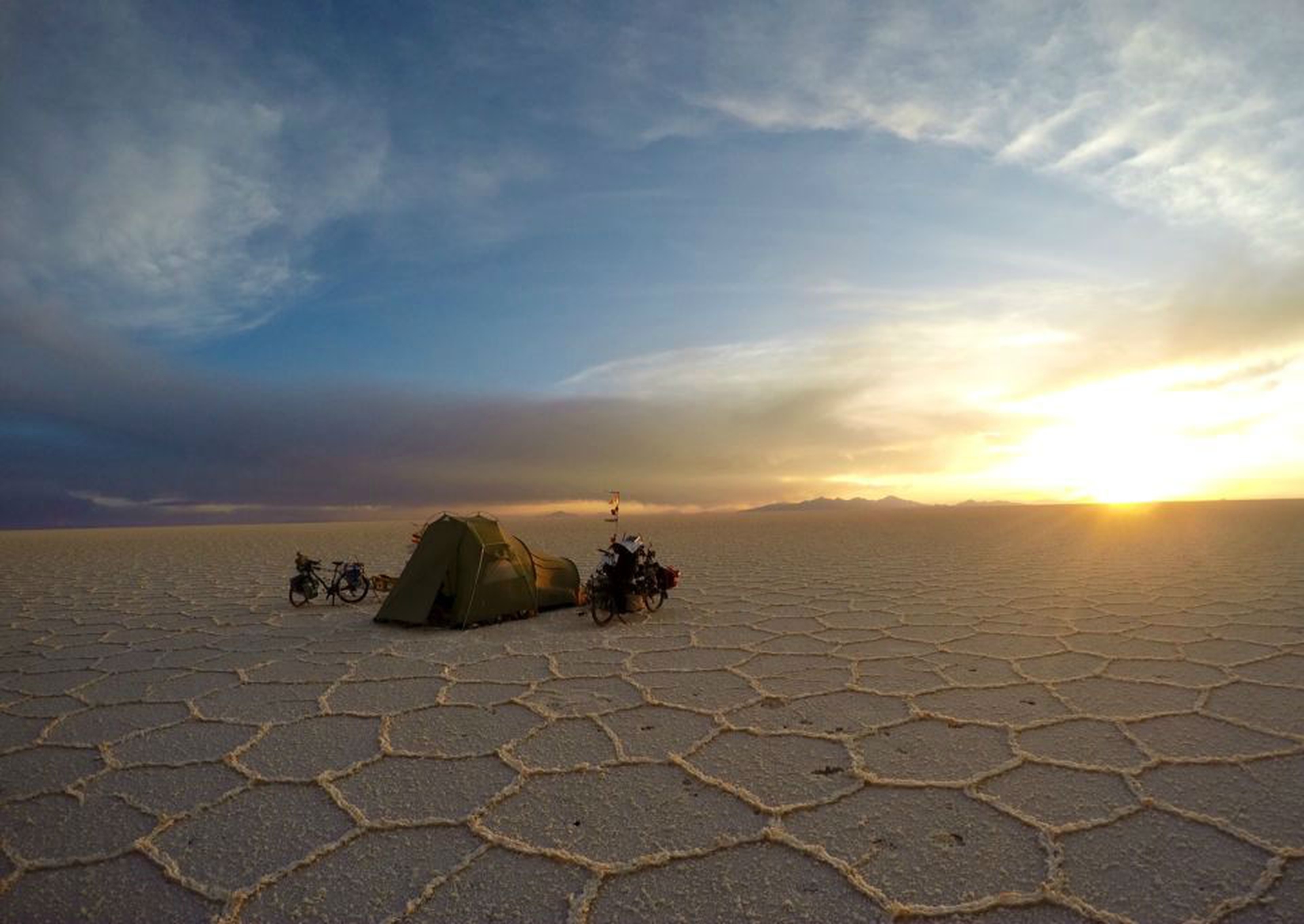 Happy Family Biocycling in Bolivia