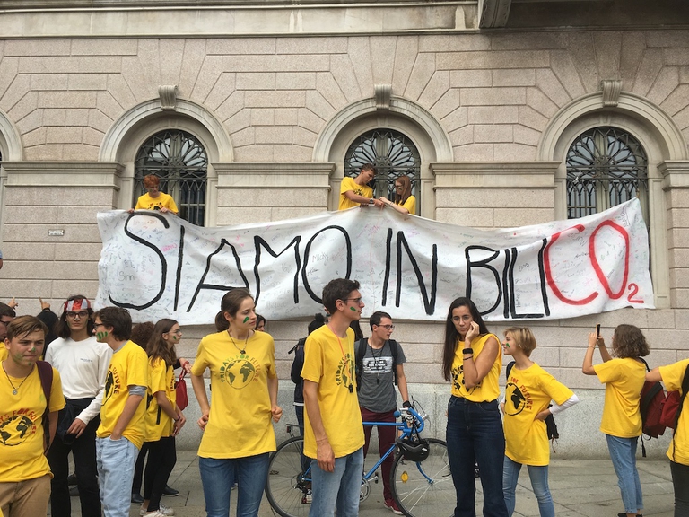 I giovani chiedono un'azione concreta per contrastare l'emergenza climatica